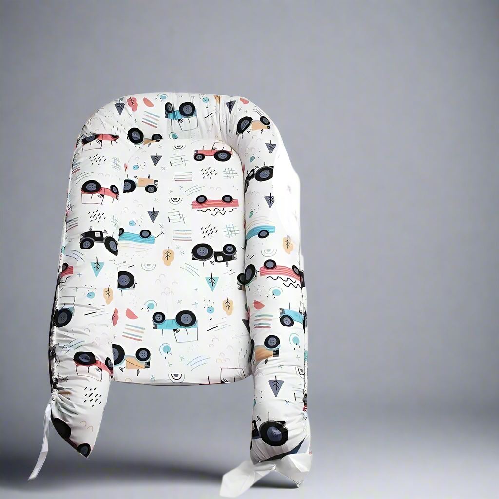 Berceau Bébé - NidPortableBébé™ - Voiture Bleue - Bébé Globe Trotter